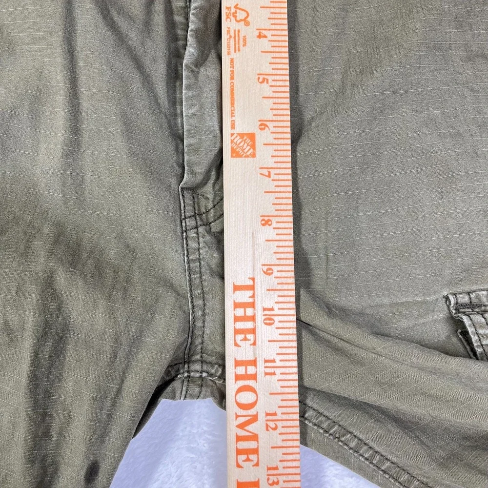 Levi Strauss Two Horse Cargo Skinny Jeans Mens Olive Green Denim Utility - 33X30